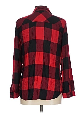 Zara Basic Long Sleeve Button-Down Shirt (view 2)