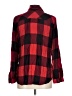 Zara Basic Plaid Red Long Sleeve Button-Down Shirt Size L - photo 2