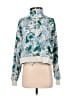 Fabletics Floral Blue Pullover Sweater Size M - photo 1