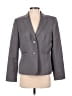 Kasper 100% Polyester Solid Gray Blazer Size 8 - photo 1