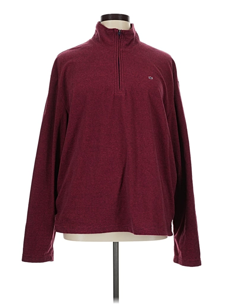 Pre-owned Crown & Ivy Turtleneck Sweater In Burgundy