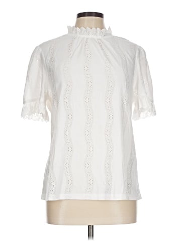 Allegra K Short Sleeve Blouse (view 1)