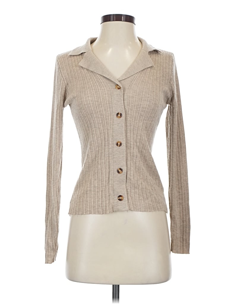 Pre-owned Commense Cardigan Sweater In Tan