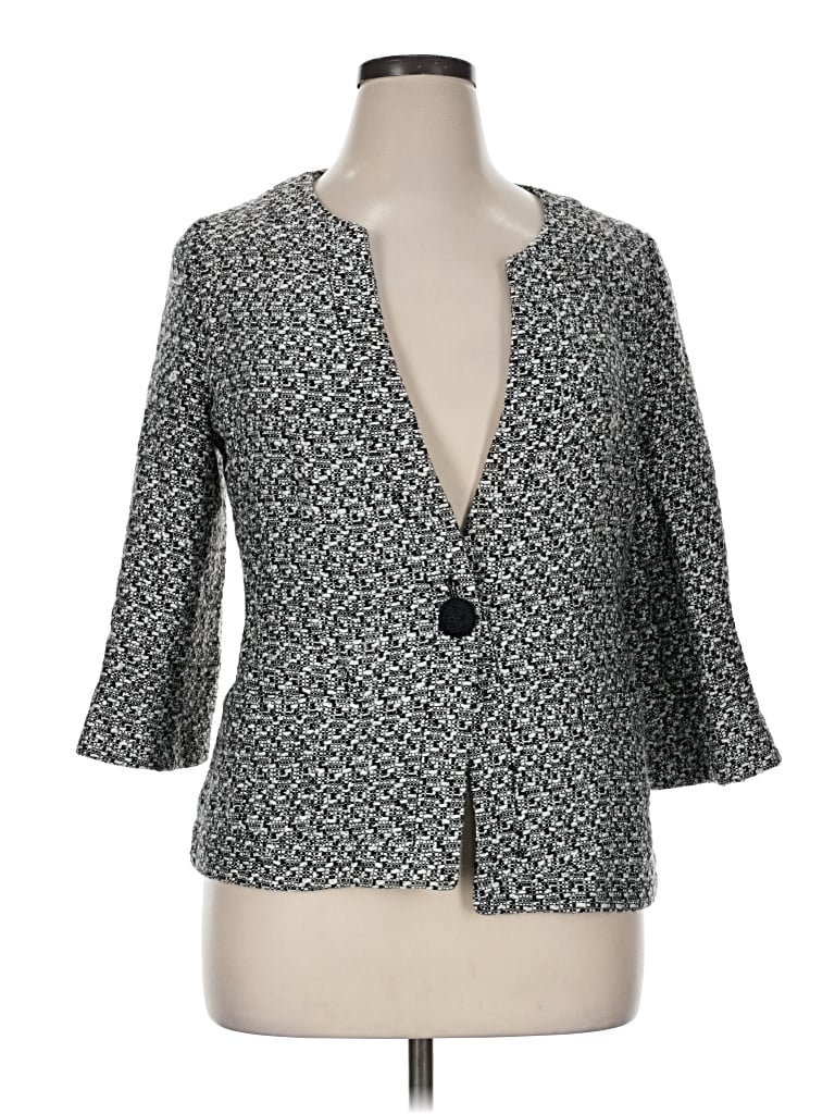 Pre-owned Coldwater Creek Blazer Jacket In Gray