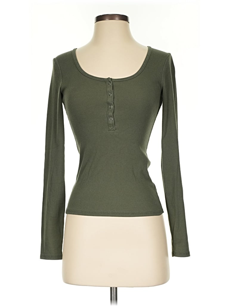 Pre-owned Wild Fable Cardigan Sweater In Green