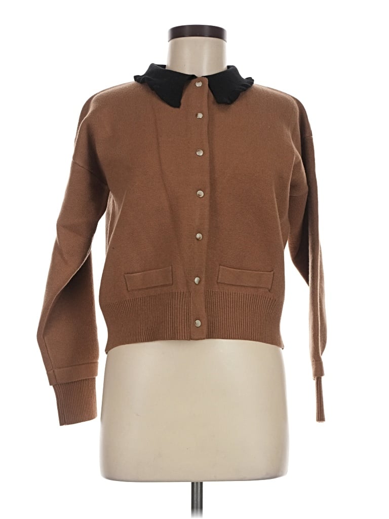 Pre-owned Sioni Cardigan Sweater In Brown
