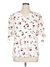 Belle Poque White 3/4 Sleeve Blouse Size XL - photo 1