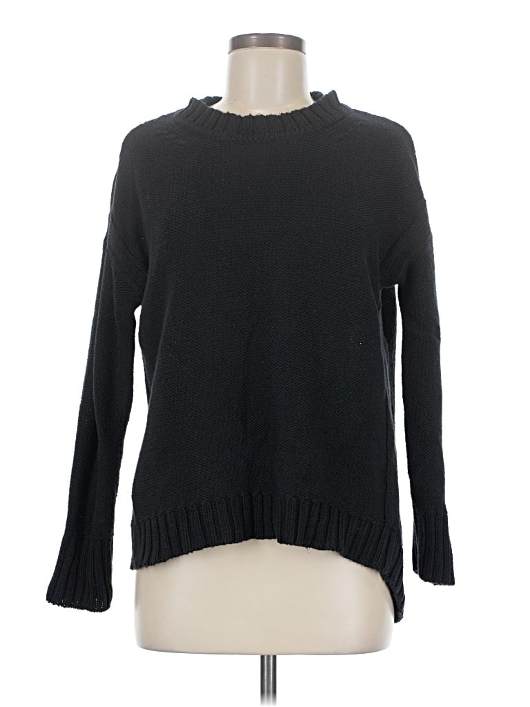 Pre-owned Iris & Ink Pullover Sweater In Black