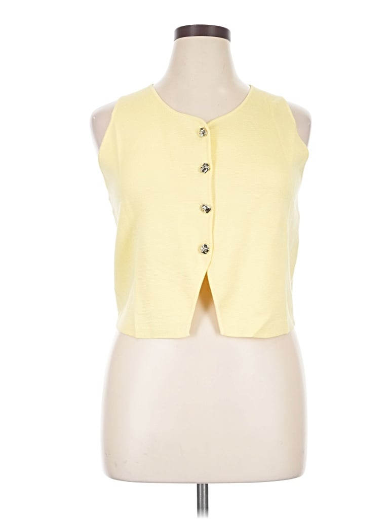 Pre-owned Milk & Honey Cardigan Sweater In Yellow