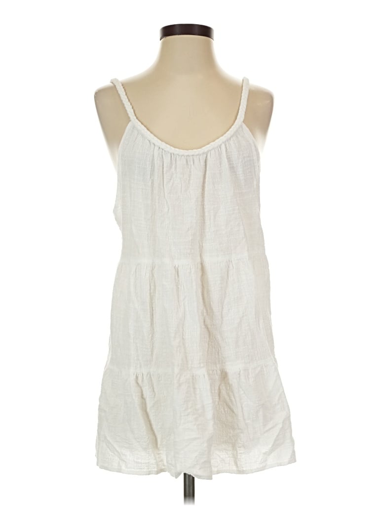 Pre-owned Shade & Shore Casual Dress In White