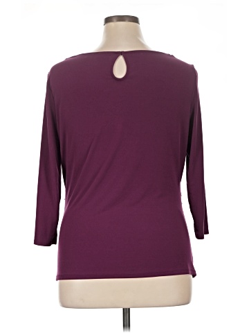 New York & Company 3/4 Sleeve T-Shirt (view 2)