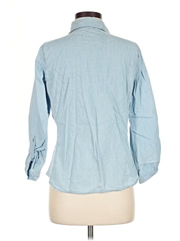 Pale Sky 3/4 Sleeve Button-Down Shirt (view 2)