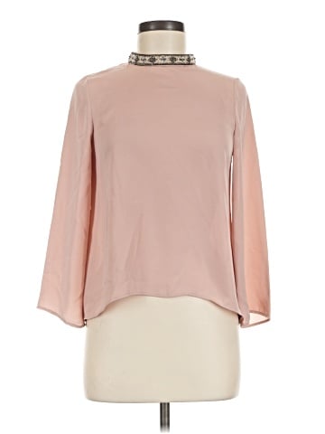 Zara Basic 3/4 Sleeve Blouse (view 1)