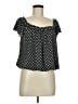 Max Studio Black Short Sleeve Blouse Size M - photo 1