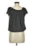 Max Studio Black Short Sleeve Blouse Size M - photo 2