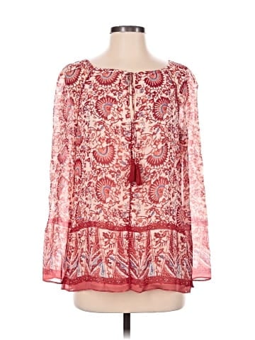 Tory Burch Long Sleeve Silk Top (view 1)
