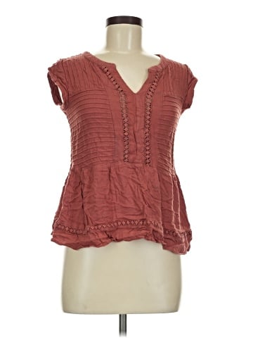 Pale Sky Short Sleeve Blouse (view 1)