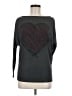 Go Couture Hearts Gray Pullover Sweater Size M - photo 1