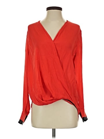 Rag & Bone Long Sleeve Silk Top (view 1)