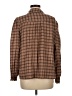 Max Studio Plaid Brown Long Sleeve Button-Down Shirt Size M - photo 2