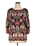 Coco Bianco 100% Polyester Red 3/4 Sleeve Blouse Size XL - photo 1