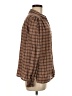 Max Studio Plaid Brown Long Sleeve Button-Down Shirt Size M - photo 4