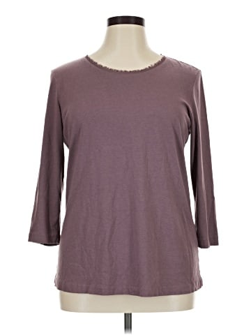 Christopher & Banks 3/4 Sleeve T-Shirt (view 1)