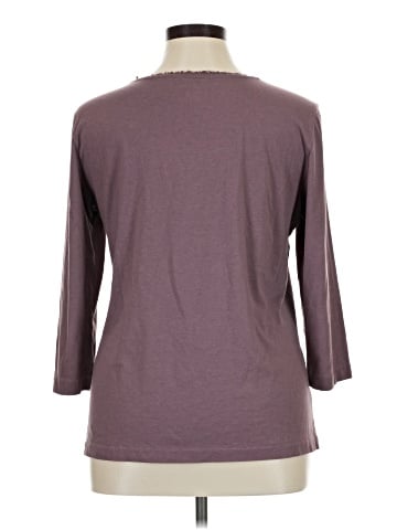Christopher & Banks 3/4 Sleeve T-Shirt (view 2)