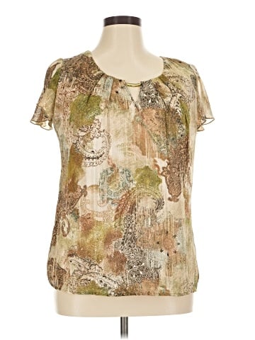Sara Michelle Short Sleeve Blouse (view 1)