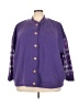 Muk Luks Argyle Purple Jacket Size 4X - photo 1