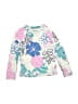 Tea Floral Ivory Rash Guard Size 4T - photo 1