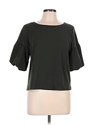Green Envelope Short Sleeve Top (view 1)