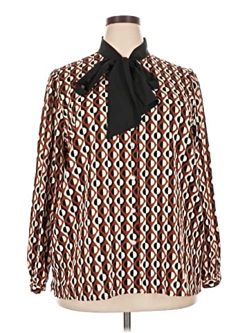 ELOQUII Long Sleeve Blouse (view 1)