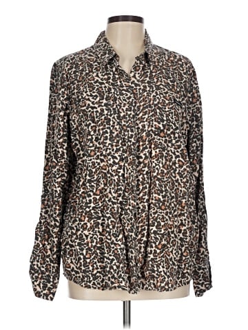 CALVIN KLEIN JEANS Long Sleeve Blouse (view 1)
