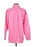 Talbots 100% Cotton Stripes Pink Long Sleeve Button-Down Shirt Size M (petite) - photo 2