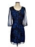 Express 100% Polyester Blue Cocktail Dress Size XS - photo 1
