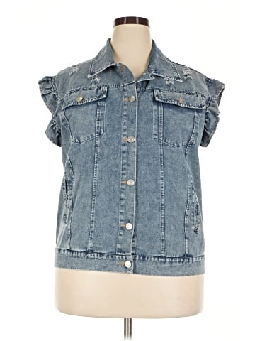 Unbranded Denim Vest (view 1)