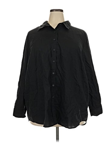 Roaman's Long Sleeve Button-Down Shirt (view 1)