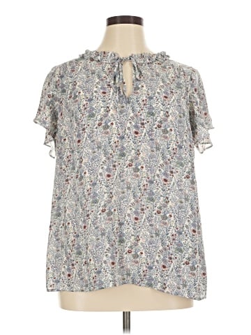 Rose + Olive Short Sleeve Blouse (view 1)