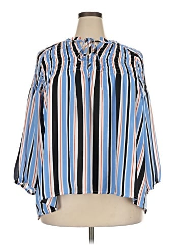 a.n.a. A New Approach 3/4 Sleeve Blouse (view 1)