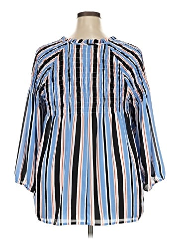 a.n.a. A New Approach 3/4 Sleeve Blouse (view 2)