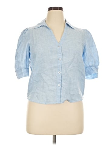 Saks Fifth Avenue 3/4 Sleeve Button-Down Shirt (view 1)