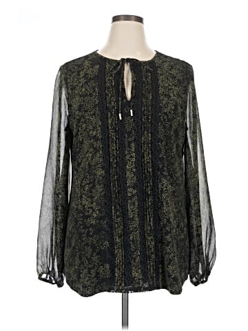 White House Black Market Long Sleeve Blouse (view 1)