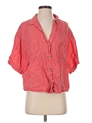 Velvet by Graham & Spencer 3/4 Sleeve Button-Down Shirt (view 1)
