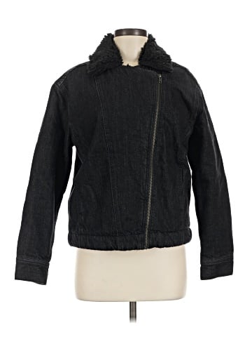 Madewell Sherpa Motorcycle Jean Jacket (view 1)