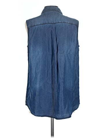 Halogen Sleeveless Button-Down Shirt (view 2)