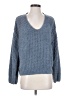 Express 100% Polyester Solid Blue Pullover Sweater Size XS - photo 1