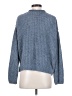 Express 100% Polyester Solid Blue Pullover Sweater Size XS - photo 2