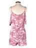 Mudd 100% Rayon Tie-dye Pink Romper Size M - photo 2