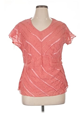 MG Collection Short Sleeve Blouse (view 2)